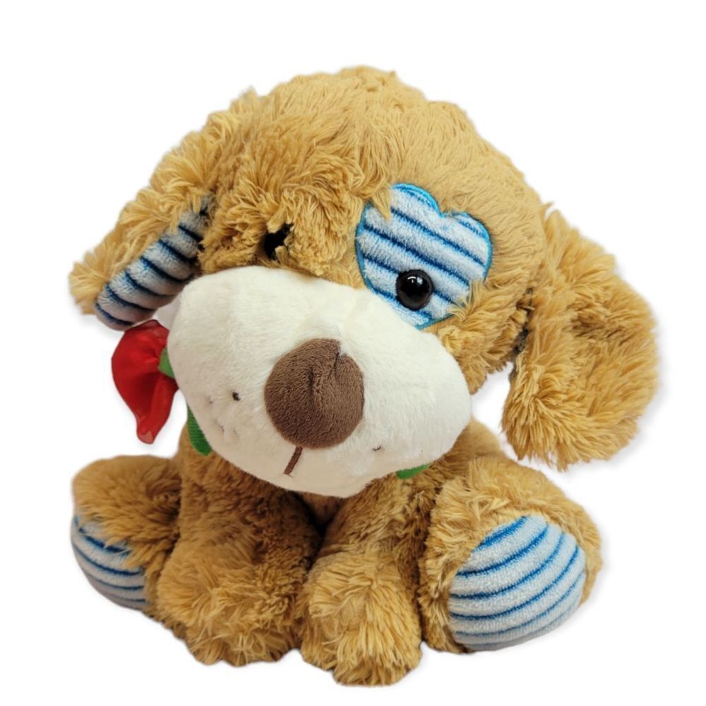 Puppy with Rose 10"
